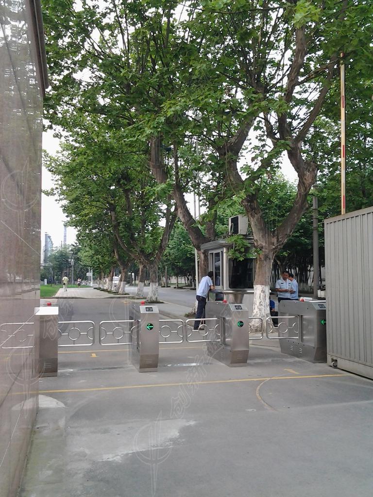 奔腾系列桥式斜角防撞摆闸