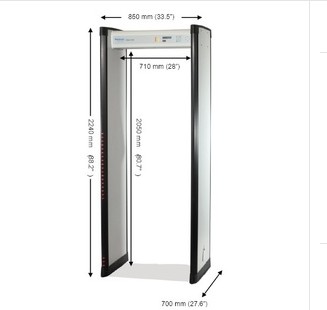 金属探测检门 &nbsp;型号：Metor6s