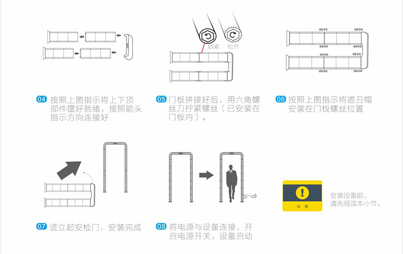 拼接<a href=http://www.safechk.com target=_blank class=infotextkey>安检</a>门-金属探测系统智慧链