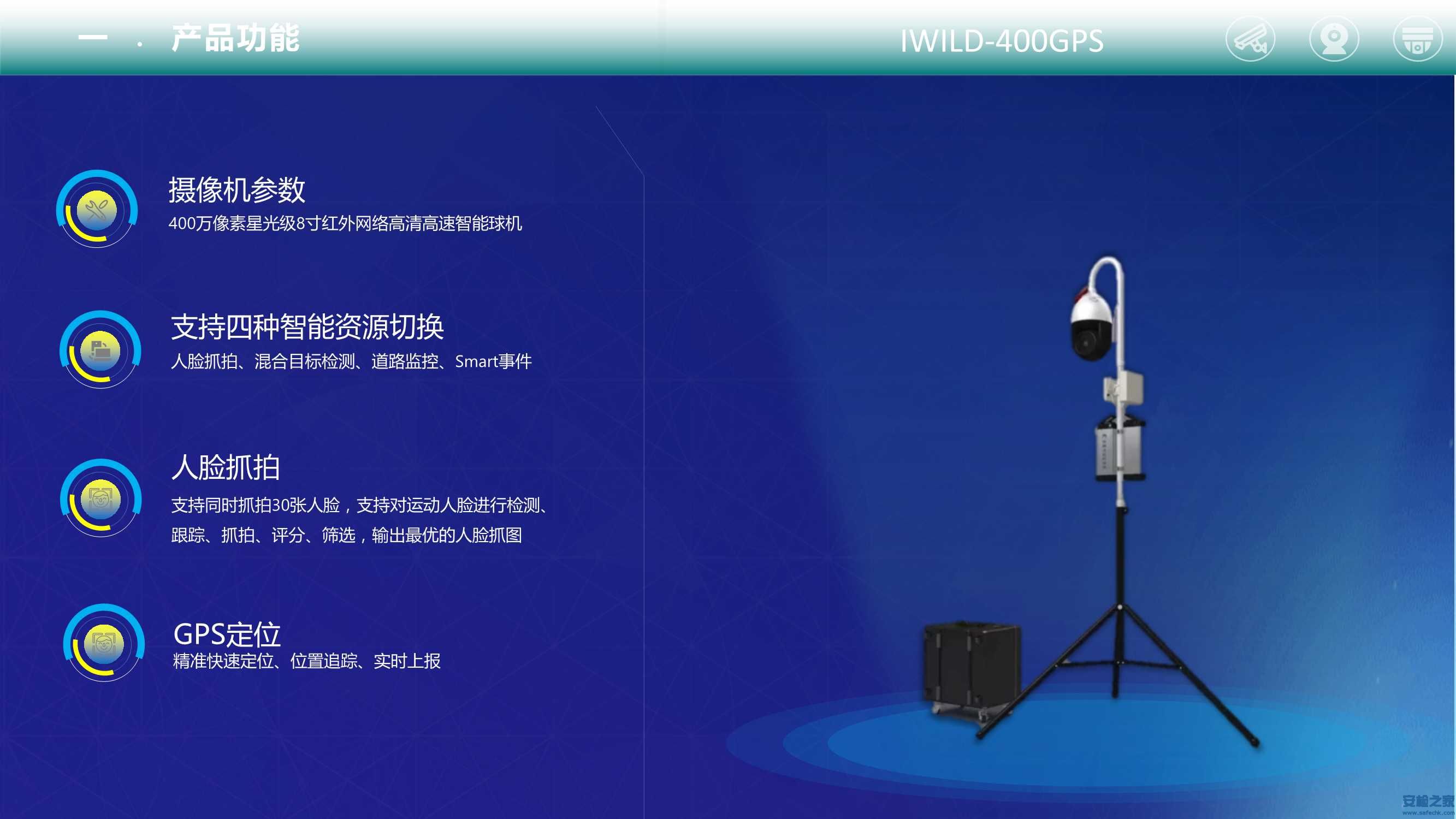 IWILD-400GPS便携式监控布防系统